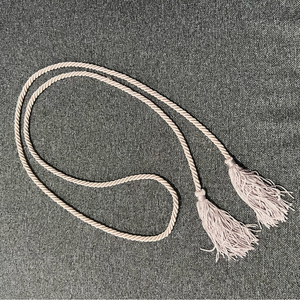 Silver graduation honor cord